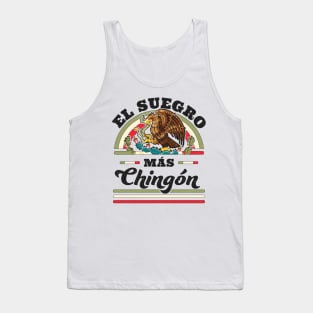 El Suegro Mas Chingon Mexican Flag Cool Father In Law Tank Top